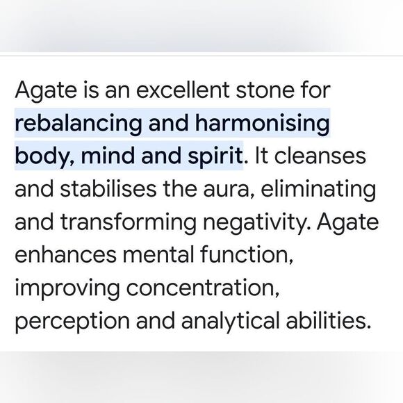 Natural Crystal Agate Silver Plated Basic Victorian Style Band Ring Size 7.5 - Picture 5 of 17